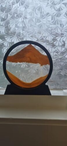 Handcrafted 3D Hourglass Sand Art - Unique Kenyan Home Decor Piece