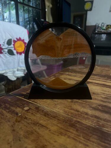 Handcrafted 3D Hourglass Sand Art - Unique Kenyan Home Decor Piece