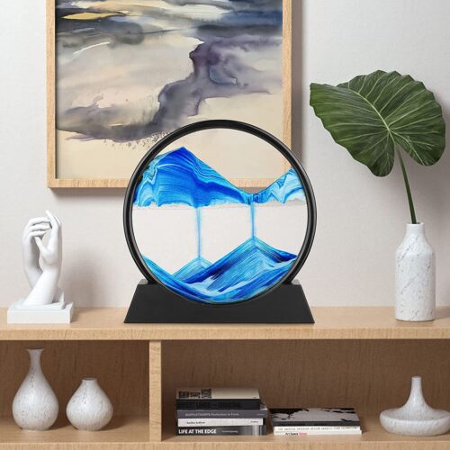 Handcrafted 3D Hourglass Sand Art - Unique Kenyan Home Decor Piece