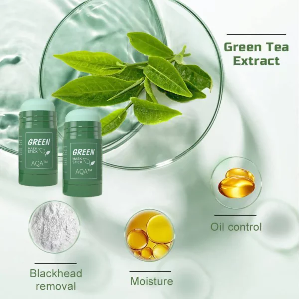 Green Tea Deep Cleansing Mask (Buy 1 Get 1 Free) - Image 3
