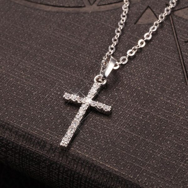Gold/Silver Crystal Cross Necklace - Kenyan Faith Jewelry for Men & Women