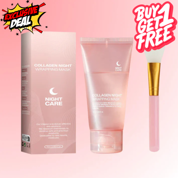 GlassGlow™ ORIGINAL Collagen night Mask (✨ EXCLUSIVE OFFER: Buy 1 Get 1 FREE 🎁🔥)