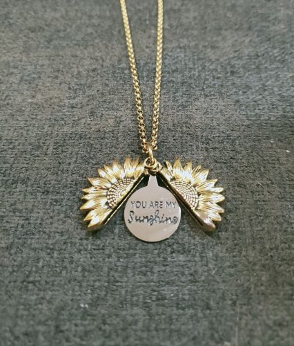 🌻 You Are My Sunshine, Sunflower Locket Necklace – Buy 1 Get 1 FREE 🎁 photo review