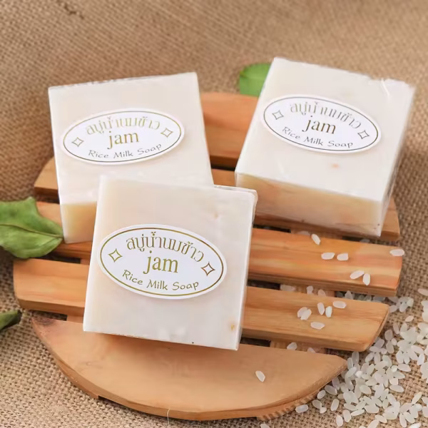 Rice Milk Soap White Original Handmade Soap Whitening | Pack of 6 Pcs - Image 2