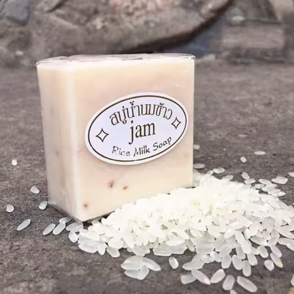 Rice Milk Soap White Original Handmade Soap Whitening | Pack of 6 Pcs - Image 3