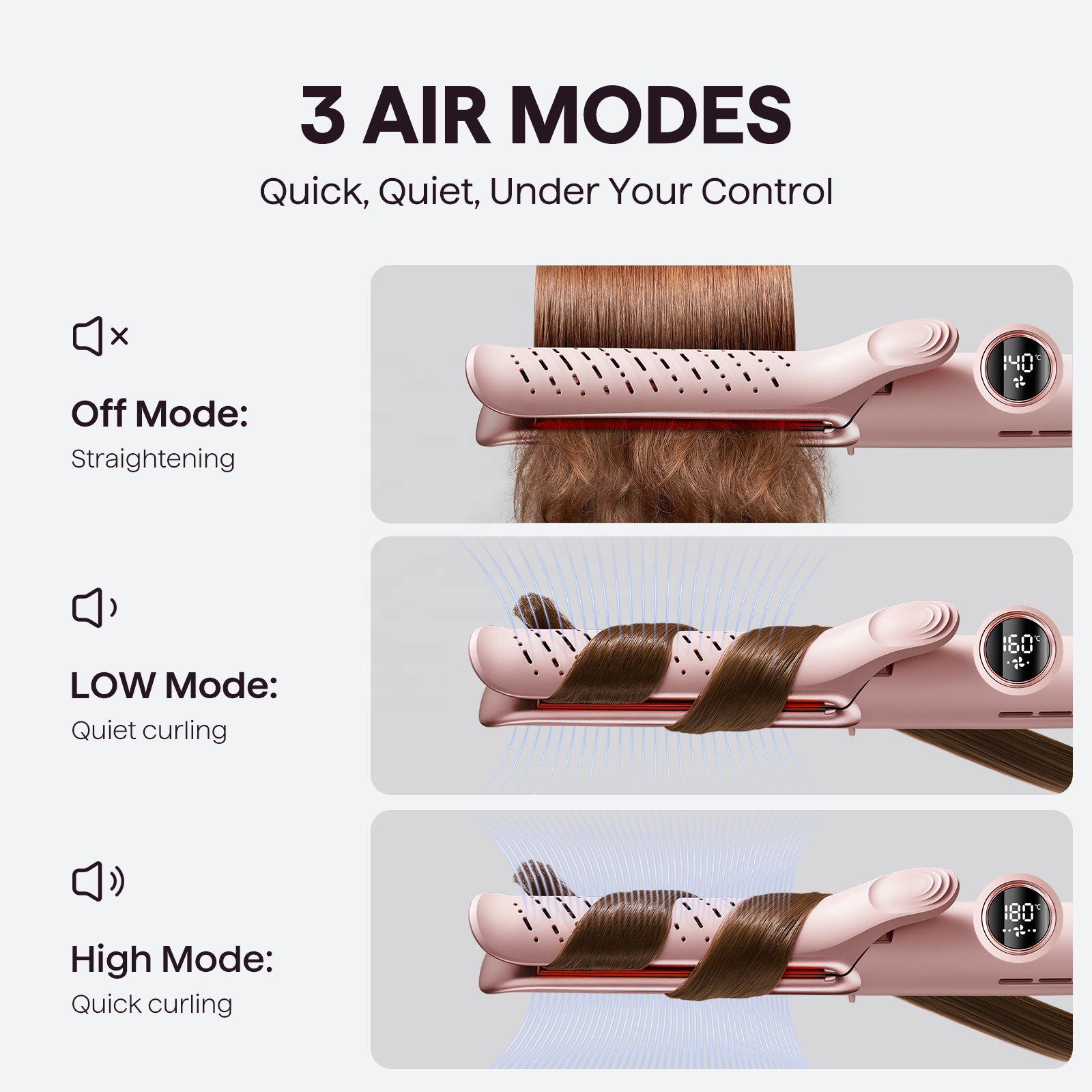 Curl Airflow Styler 2-in-1: Titanium barrels for curls & sleek styles that last (Original product with 3 mounths warranty) - Image 4