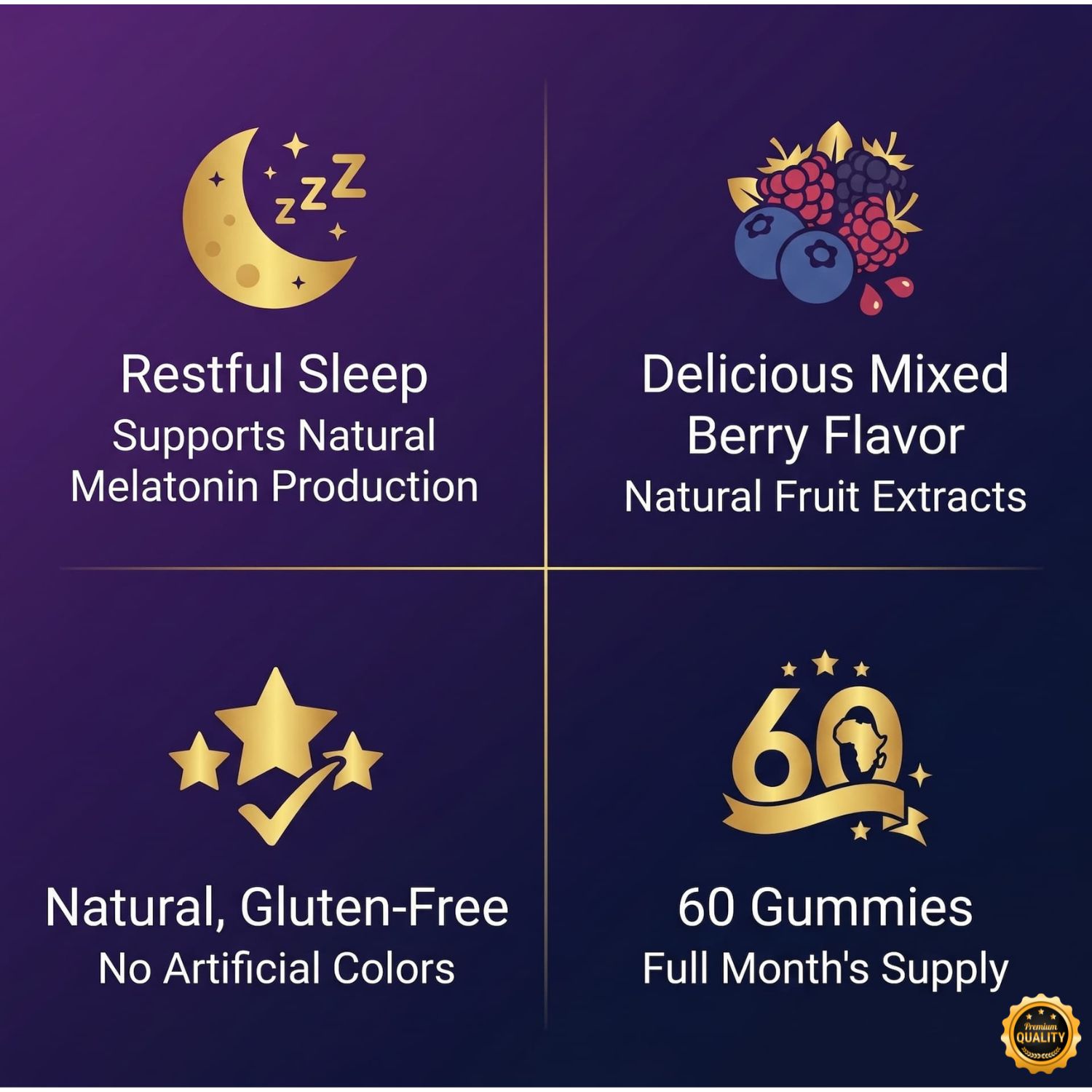 Africkan Melatonin Gummies — Deep Sleep Formula - Image 2